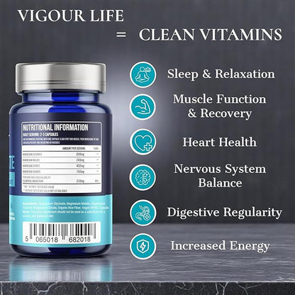 Clean Magnesium Glycinate Complex. No Synthetic Fillers, No Binders, No Magnesium Stearate, No Cracking Agents